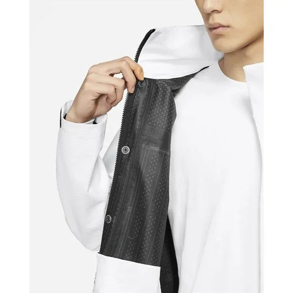 Nike Sportswear Tech Pack M65 Jacket Men's Water-repellent Long White CZ9309-100 - Picture 6 of 15